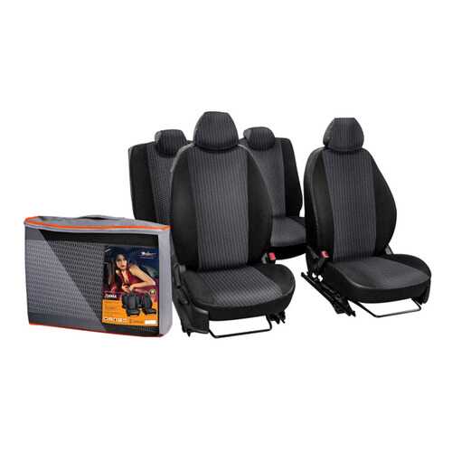 Чехлы для Chevrolet Lacetti/Daewoo Gentra Лима жаккард-кожзам черн. AIRLINE ACCS-L-01 в Татнефть