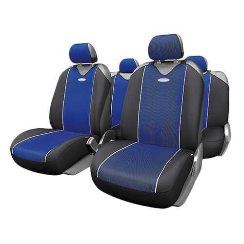 Комплект чехлов-маек Autoprofi Carbon Plus CRB-902P BK/BL в Татнефть