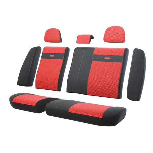 Комплект чехлов на сиденья Autoprofi TRS-002 BK/RD в Татнефть