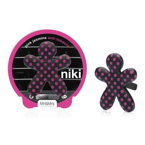 Аромадифузор для автомобиля Mr&Mrs Fragrance NIKI Антитабак PINK JASMINE (Черный с розовым в Татнефть