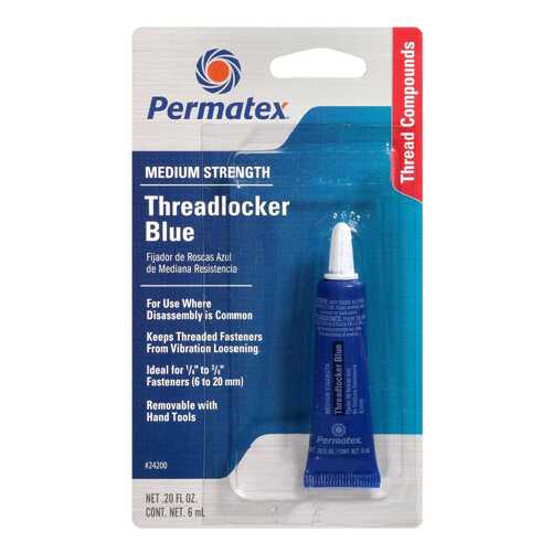 Средство для фиксации винтов Permatex Medium Strenge Threadlocker 6мл 24200 в Татнефть