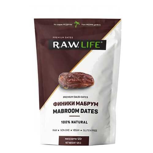 Финики Raw Life мабрум 125 г в Татнефть