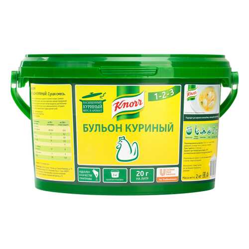 Бульон Knorr куриный сухая смесь 2 кг в Татнефть