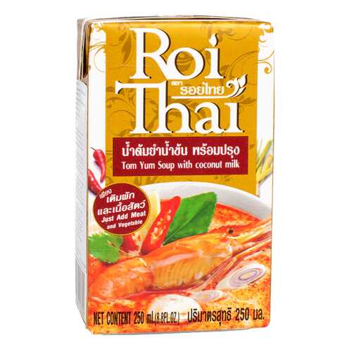 Суп Roi Thai том ям с кокосовым молоком 250 мл в Татнефть