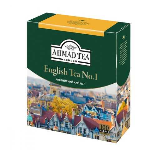 Чай Ahmad English Tea №1, черный с бергамотом, 100 пакетиков в Татнефть