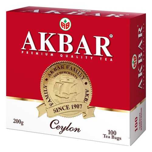 Чай черный Akbar цейлонский 100 пакетиков в Татнефть
