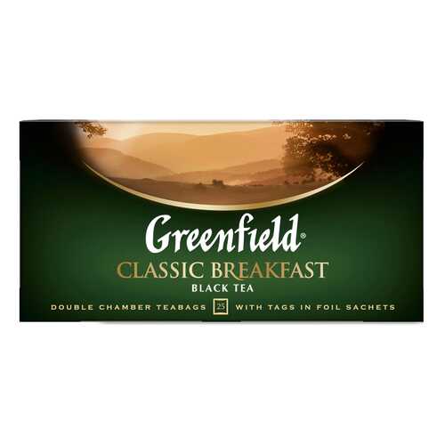 Чай черный Greenfield Classic Breakfast 25 пакетиков в Татнефть