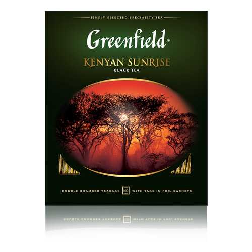 Чай черный Greenfield Kenyan Sunrise 100 пакетиков в Татнефть