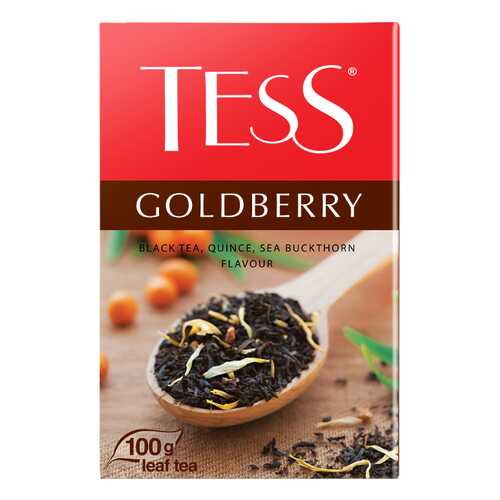 Чай черный листовой Tess Goldberry 100 г в Татнефть