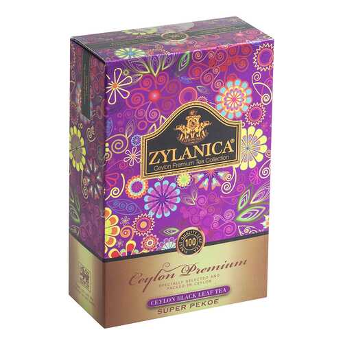 Чай черный листовой Zylanica batik design super pekoe 100 г в Татнефть