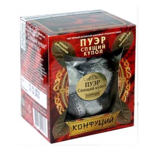Чай черный прессованный Конфуций pu-er спящий купол 82 г в Татнефть