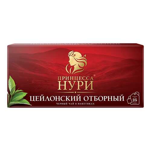 Чай черный Принцесса Нури Цейлонский Отборный 25 пакетиков в Татнефть