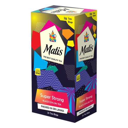 Чай черный в пакетиках для чашки Матис Super Strong 25*2 г в Татнефть