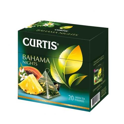 Чай Curtis Bahama Nights зеленый с добавками 20 пирамидок в Татнефть