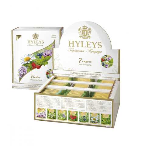 Чай Hyleys Гармония природы | 7 Вкусов, ассорти, 100 пакетиков по 1,5 гр в Татнефть