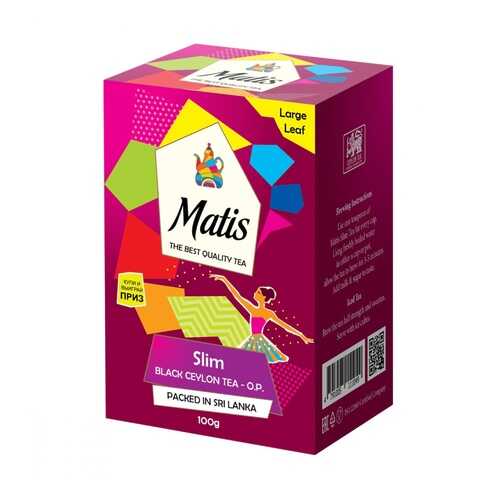 Чай Matis Slim черный с добавками 100 г в Татнефть