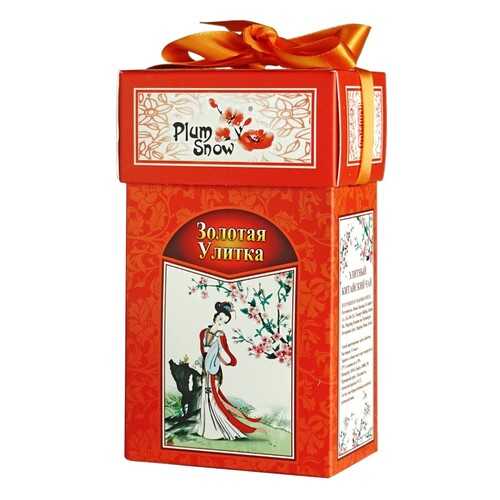 Чай Plum Snow Золотая Улитка, чёрный листовой, 100 гр в Татнефть
