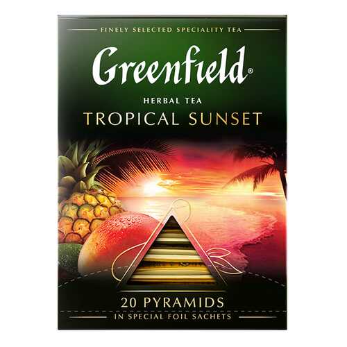 Чай травяной в пирамидках Greenfield Tropical Sunset 20 пакетиков в Татнефть