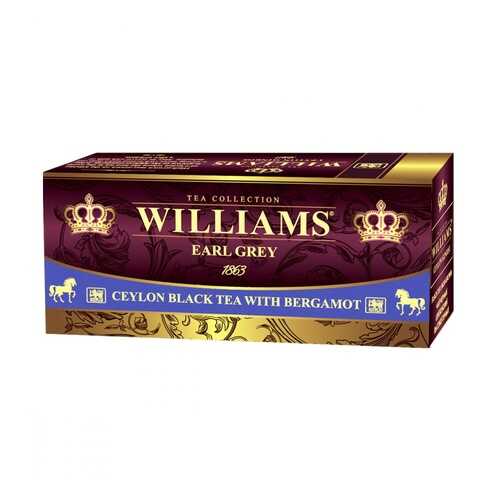 Чай Williams Rich Bergamot черный с добавками 25 пакетиков в Татнефть