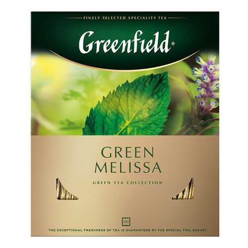 Чай зеленый Greenfield Green Melissa 100 пакетиков в Татнефть