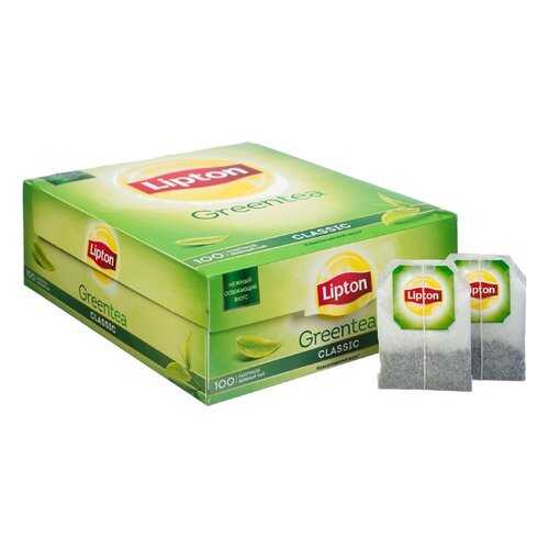 Чай зеленый Lipton green tea classic 100 пакетиков в Татнефть
