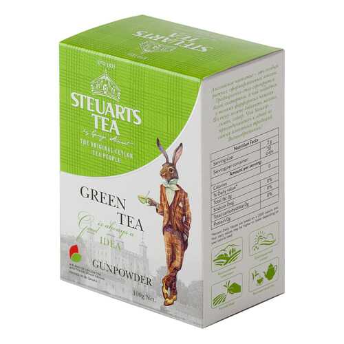 Чай зеленый листовой Steuarts green tea gunpowder 100 г в Татнефть