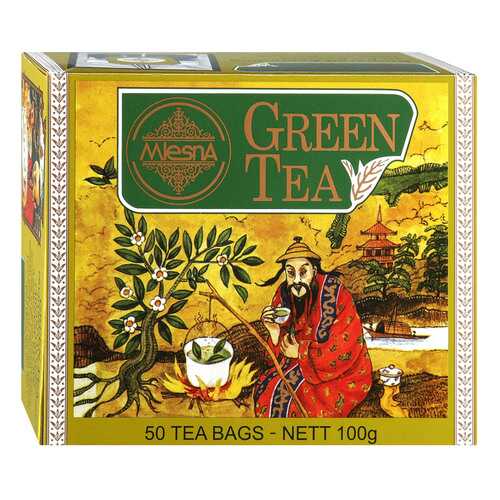 Чай зеленый Mlesna Green Tea, 50 пак*2г Шри-Ланка в Татнефть