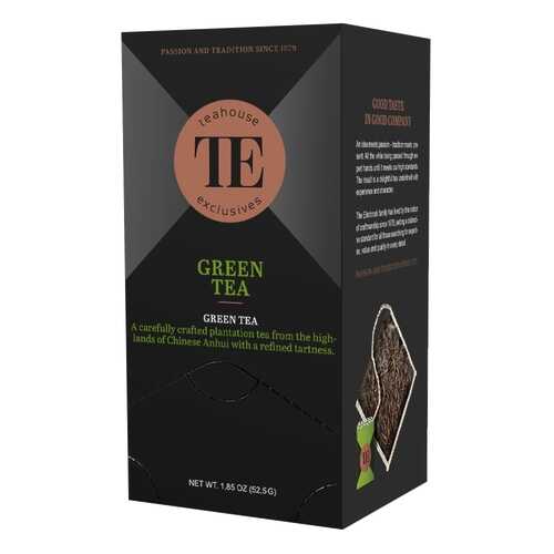 Чай зеленый Teahouse Exclusives Green Tea 15 пакетиков 40 г в Татнефть