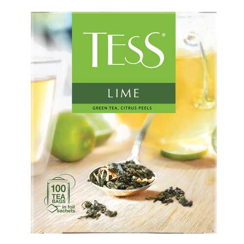 Чай зеленый Tess Lime 100 пакетиков в Татнефть
