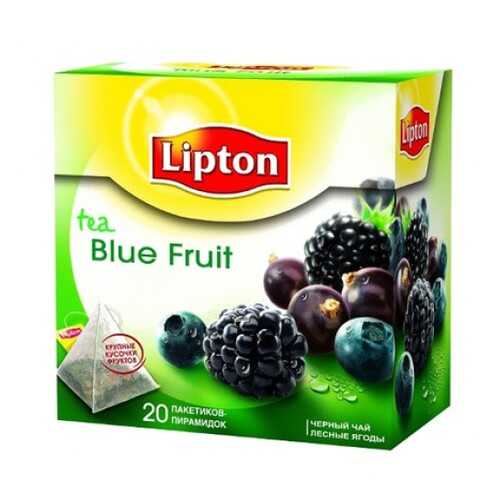 Черный чай Lipton blue fruit tea 20 пакетиков в Татнефть