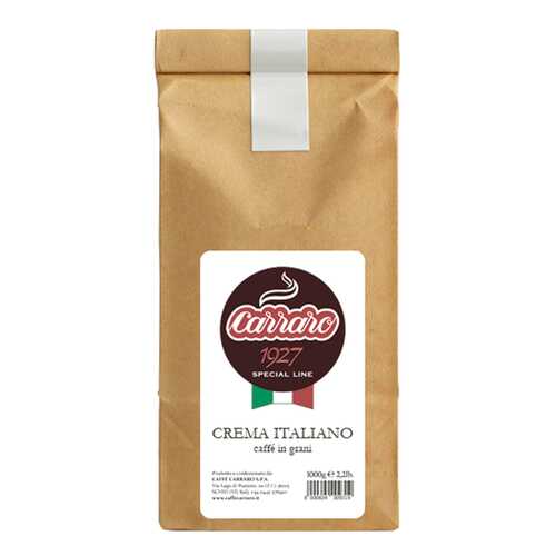 Кофе Carraro crema italiano зерновой 1 кг в Татнефть