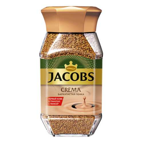 Кофе Jacobs crema бархатистая пенка растворимый 95 г в Татнефть