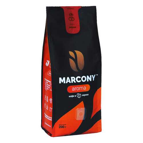 Кофе Marcony AROMA со вкусом вишни в зёрнах 200 г в Татнефть