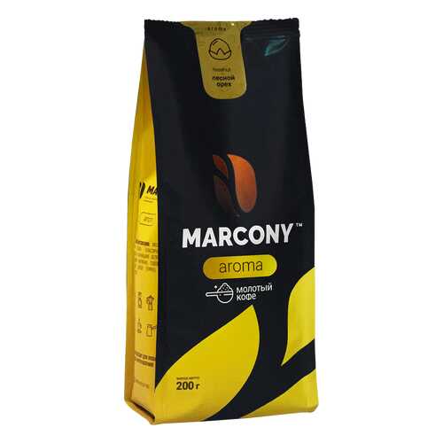Кофе молотый MARCONY AROMA со вкусом лесного ореха 200г в Татнефть