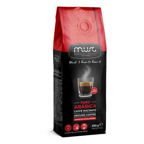 Кофе молотый Must pure arabica 250 г в Татнефть