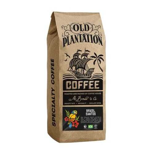 Кофе Old Plantation Specialty Coffee Brasil Santos в зернах 250 г в Татнефть