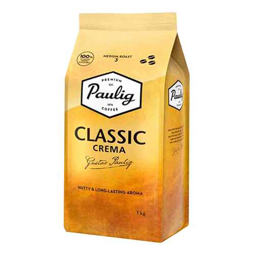Кофе Paulig Classic Crema в зернах 1 кг в Татнефть