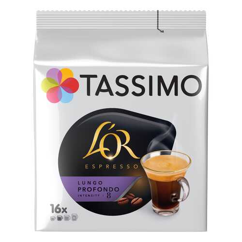 Кофе Tassimo Lor Espresso Lungo Profondo в капсулах 16 шт в Татнефть