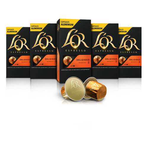 Набор кофе в капсулах L’OR Espresso Delizioso 10 упаковок в Татнефть
