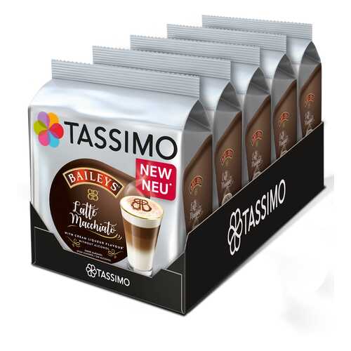 Набор кофе в капсулах Tassimo Baileys Latte Macchiato 5 упаковок в Татнефть