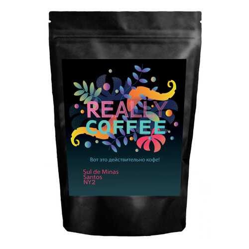 Свежеобжаренный кофе Really Coffee в зернах Бразилия Сантос Sul de Minas 250 г в Татнефть