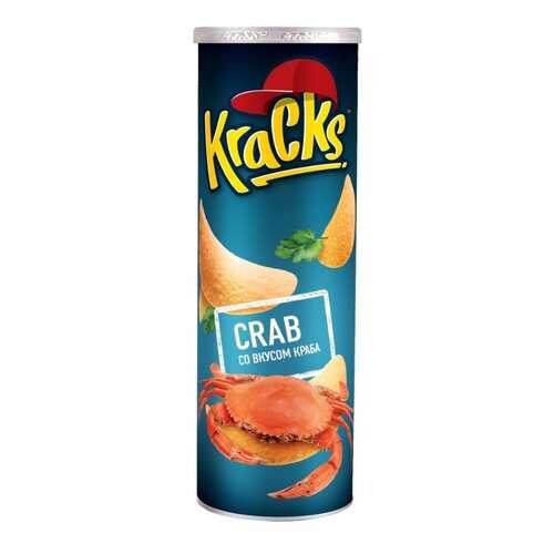 Чипсы картофельные т.з. Кракс (Kracks) со вкусом краба 110г*24 в Татнефть