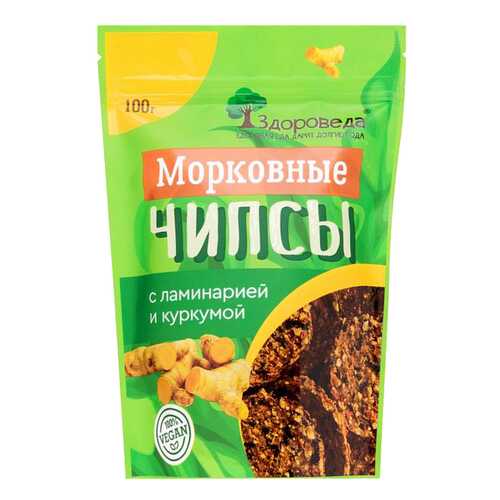 Чипсы морковные Здороведа с ламинарией и куркумой 100 г в Татнефть