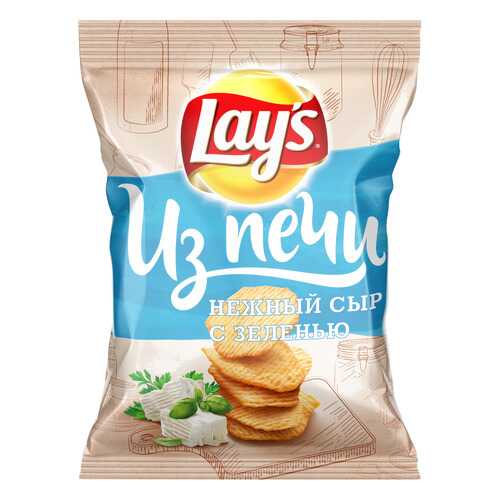 Картофельные чипсы Lays из печи сливочный сыр с зеленью 85 г в Татнефть