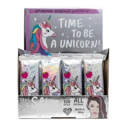 Батончик Фруктово-ягодный Bite Slim Unicorn Малина 30 штук по 30 гр в Татнефть