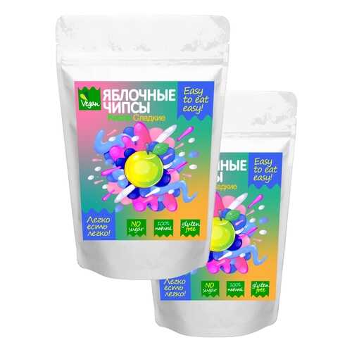 Чипсы фруктовые Easy to eat easy натуральные кисло-сладкие яблочные 2 шт 60 г в Татнефть