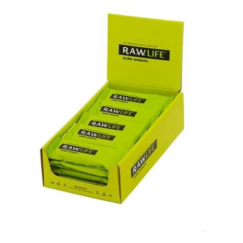 Орехово-фруктовый батончик R.A.W. LIFE «Лайм-Имбирь» (20 шт. в уп.) в Татнефть