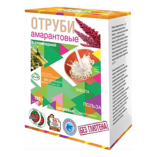Отруби Di&Di амарантовые безглютеновые с ламинарией 250 г в Татнефть