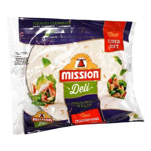Лепешка Mission Deli тортильи пшеничная оригинальная 6 штук 250 г в Татнефть