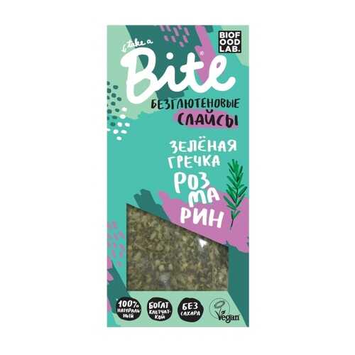 Хлебцы хрустящие Take a Bite слайсы из зеленой гречки с томатами и розмарином 100 г в Татнефть